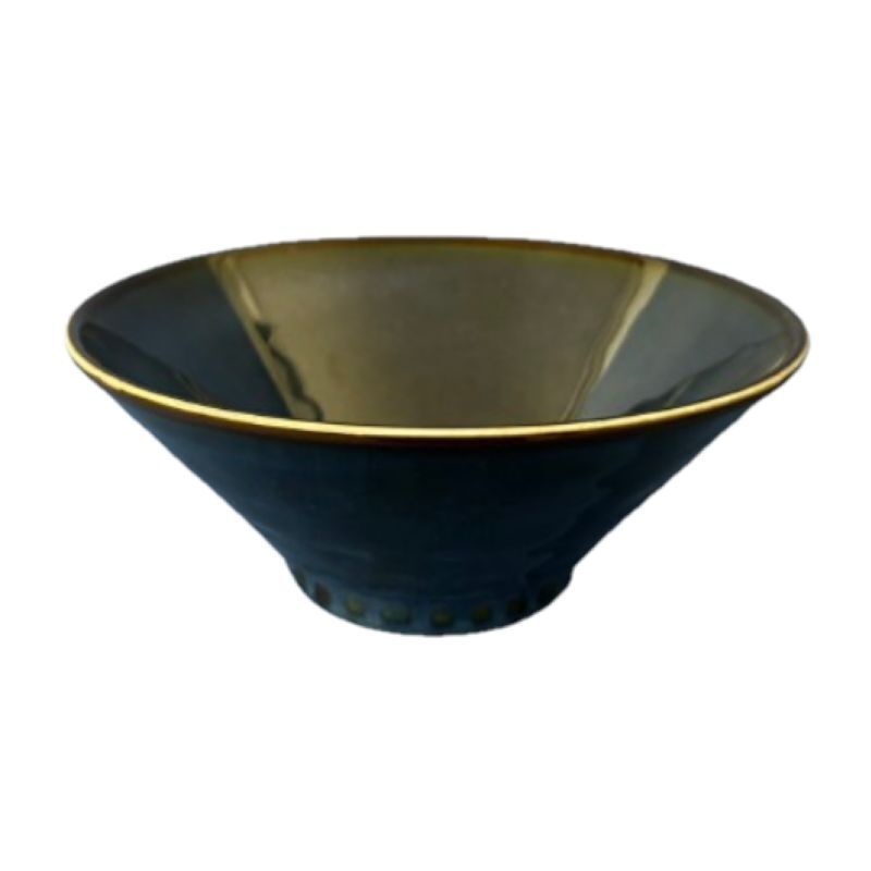 反口輕量丼碗/海軍藍 Ø19.1×7.9cm