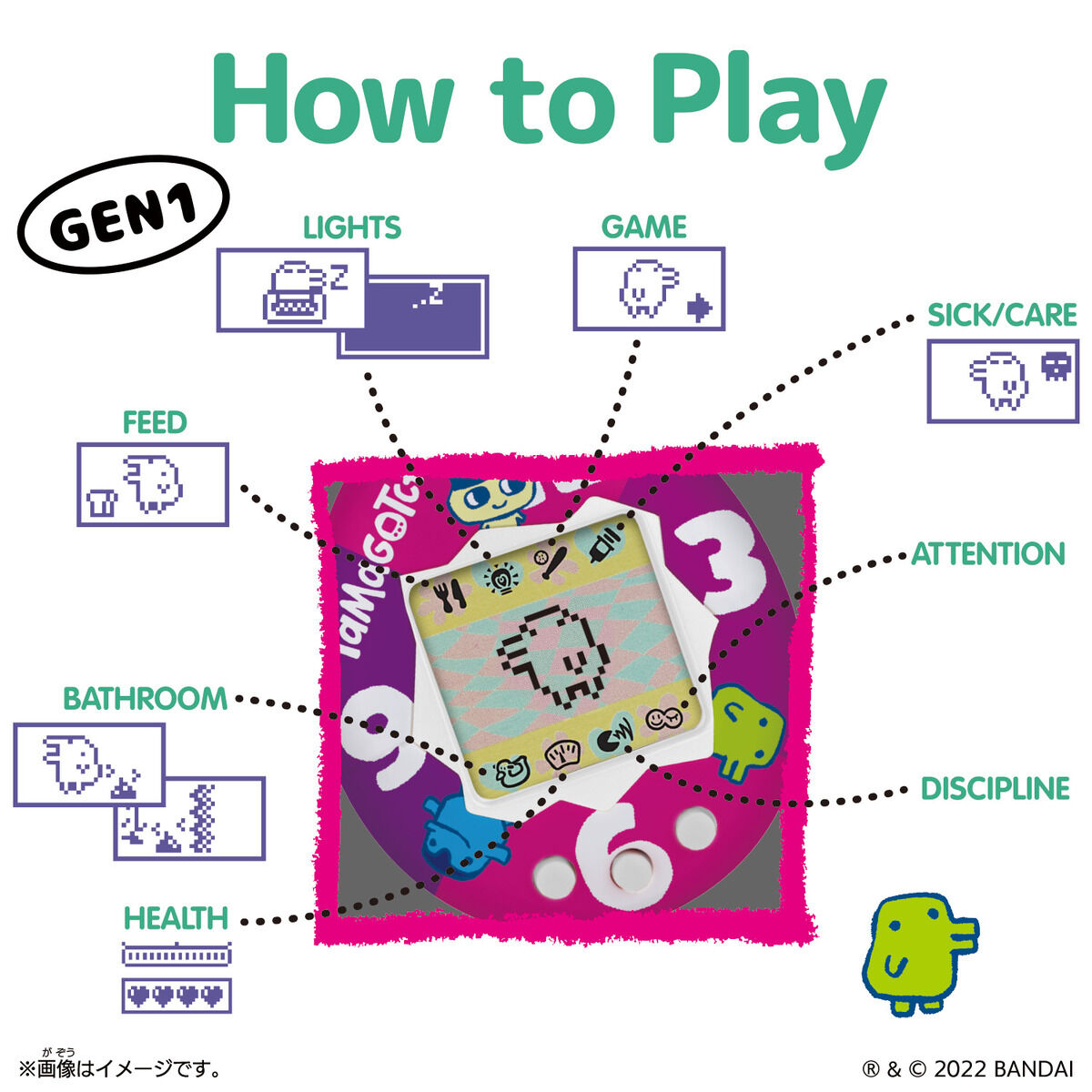 [預訂] BANDAI Tamagotchi 霓虹(GEN1)