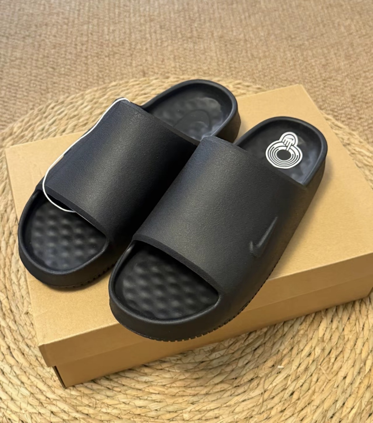 男鞋 NIKE CALM SLIDE 2.0 黑色 柔軟 休閒 橡膠外底 防水 拖鞋【IB0183-001】
