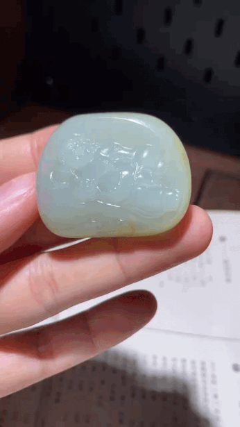522710 和田玉籽料彌勒佛掛件