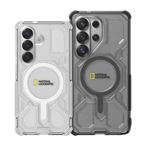 National Geographic - Magnetic Rugged Armor - Samsung S26 Ultra Case 高度防撞半透明磁吸充電手機硬殼