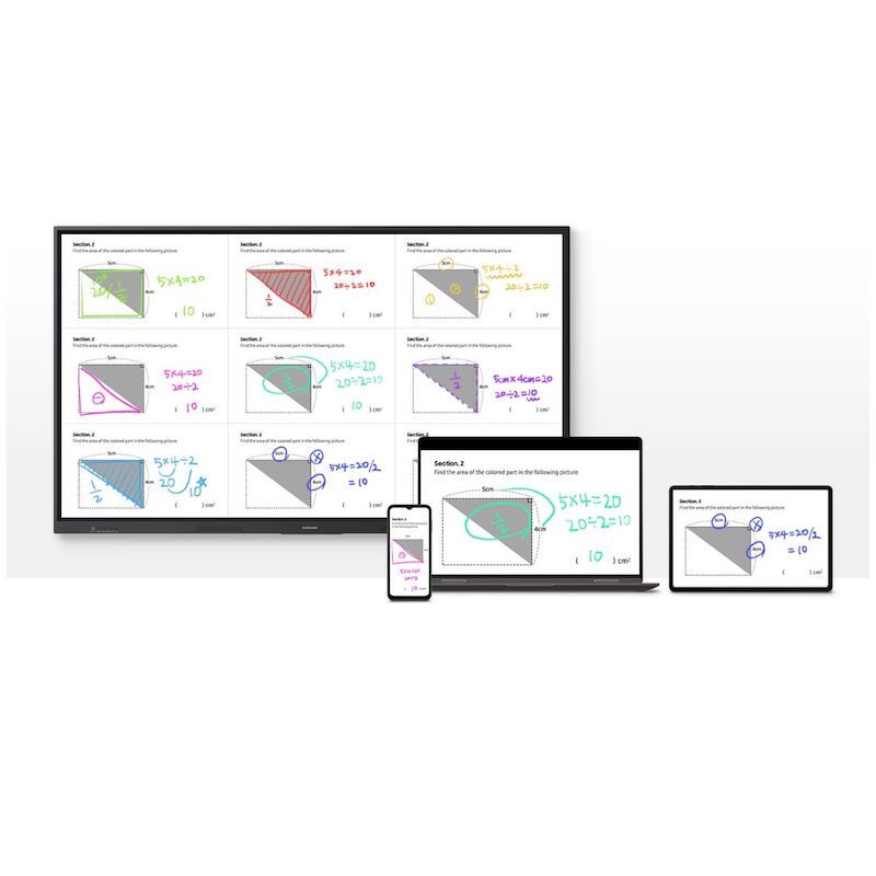 DTSL_Samsung 86_ WA86F Interactive Display_Smart Wireless Sharing on Multiple Devices