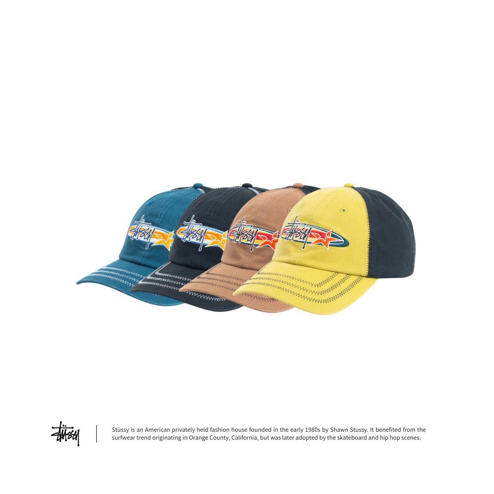 "代購" Stussy OVAL STAR CAP 星星 縫線 老帽
