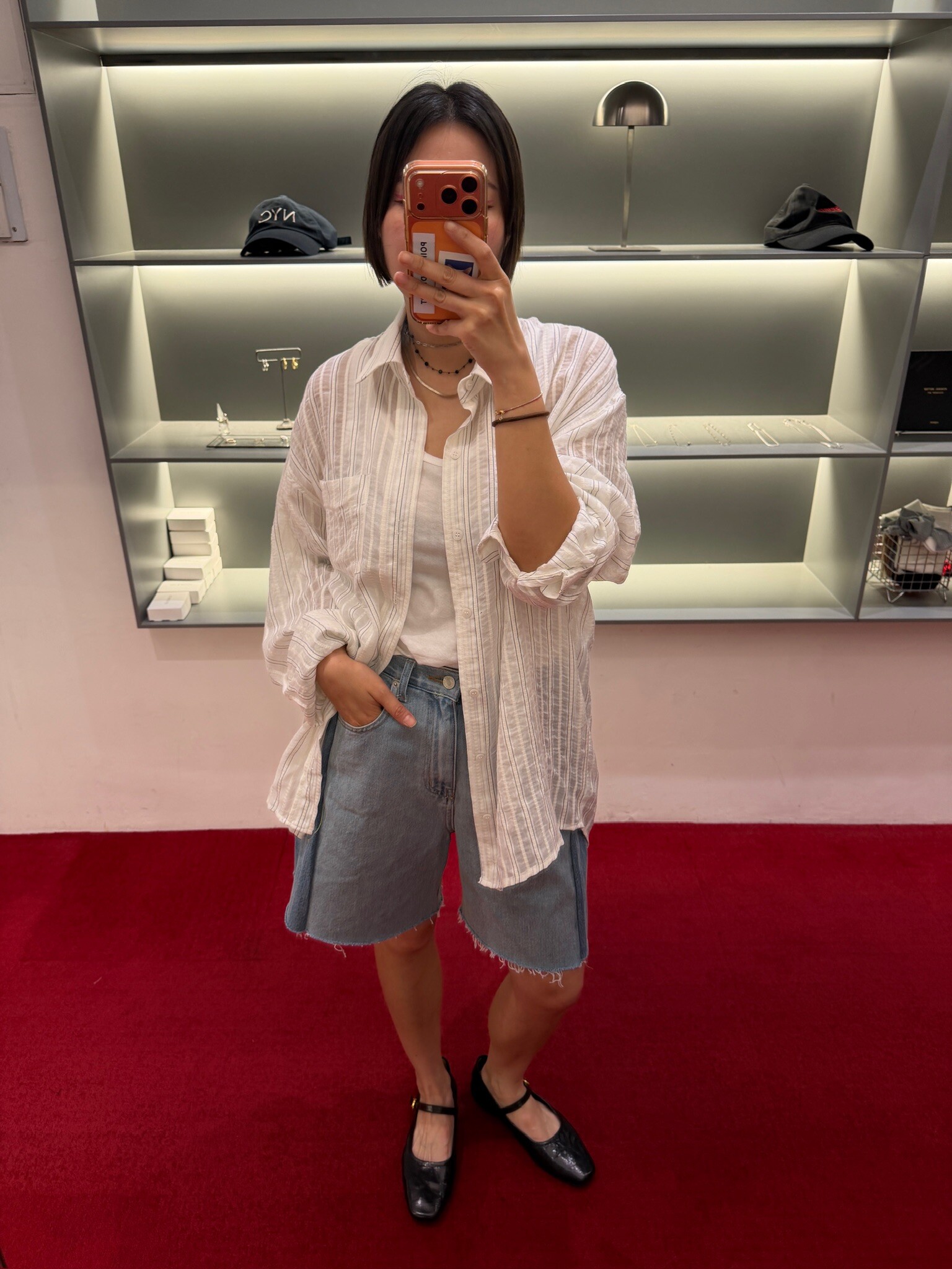 Linen striped shirt