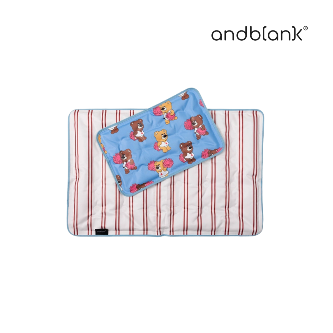 andblank 條紋雙面涼感墊