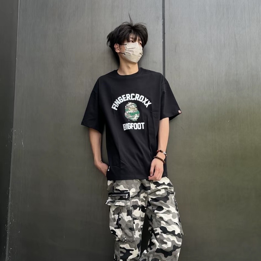 I.T集團 Fingercroxx FGXX 猿人 "BIGFOOT" 寬鬆純棉短袖 FGXTEW0000210