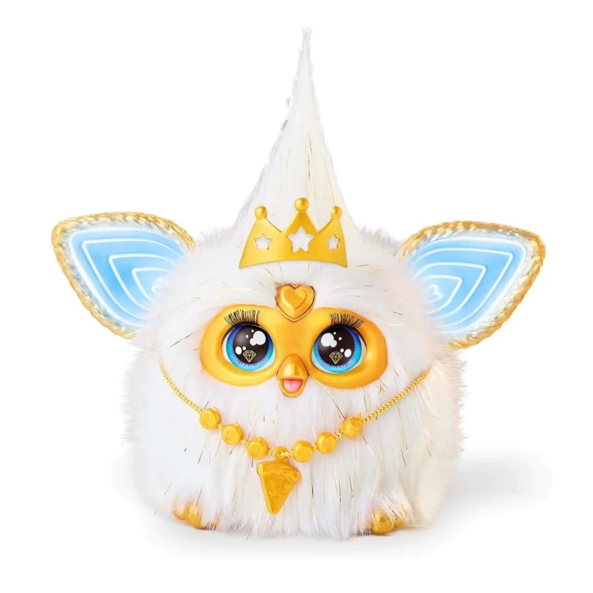 【玩具研究中心】孩之寶 Furby 菲比小精靈 電子互動玩偶 (華麗白金)