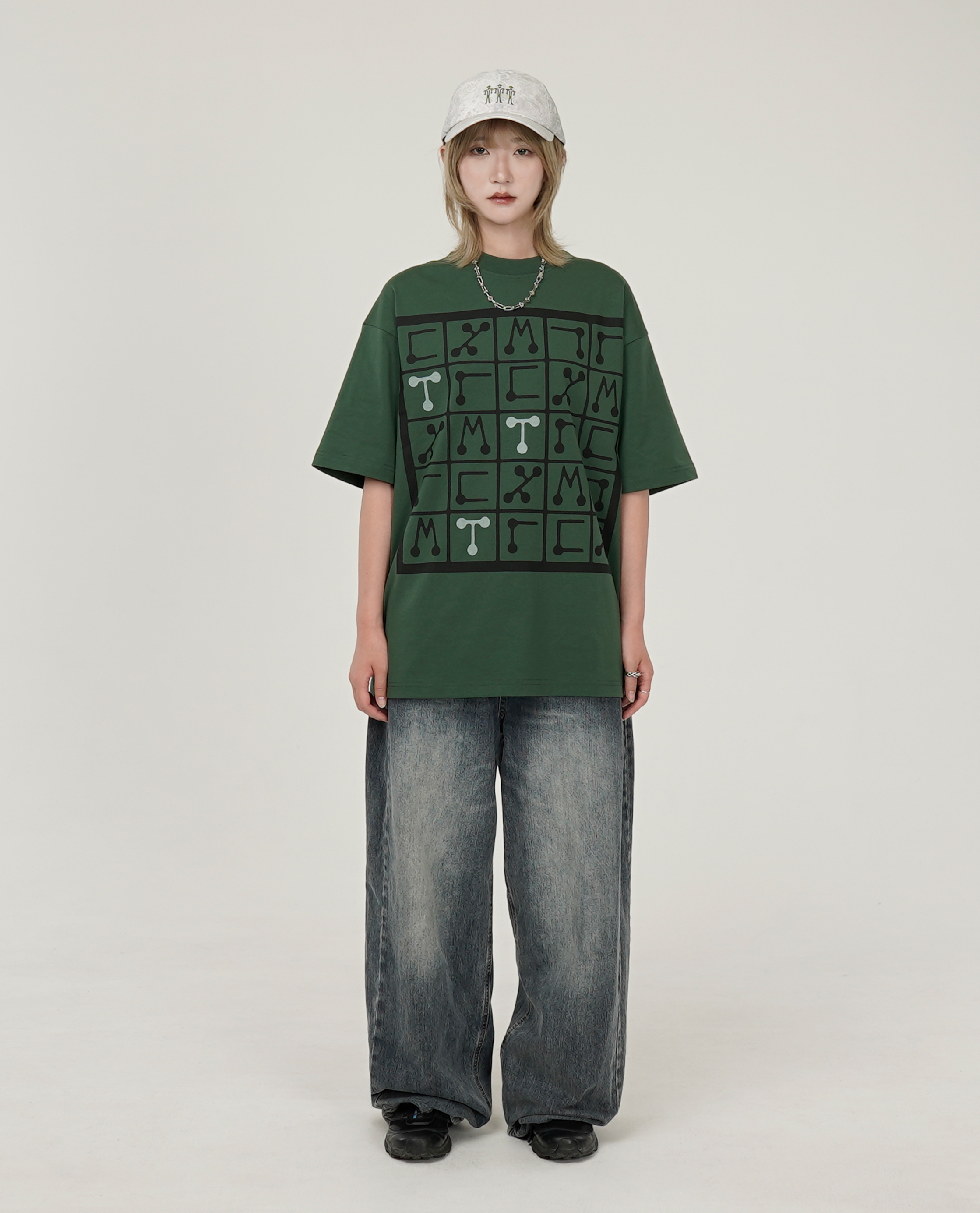 The Trilogy Tapes SQUARES T-SHIRT - 26SS