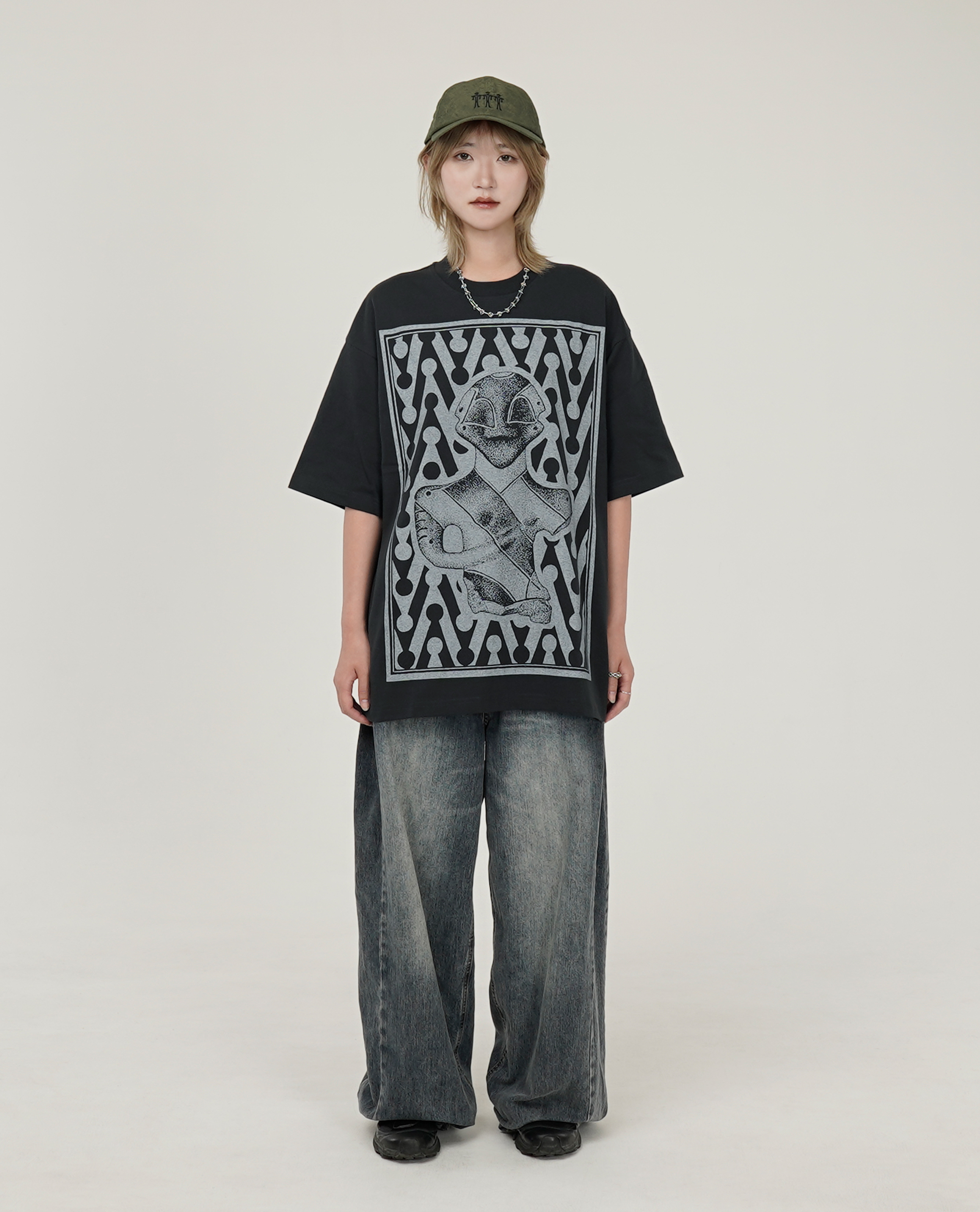 The Trilogy Tapes COMBO CHEVRON T-SHIRT - 26SS