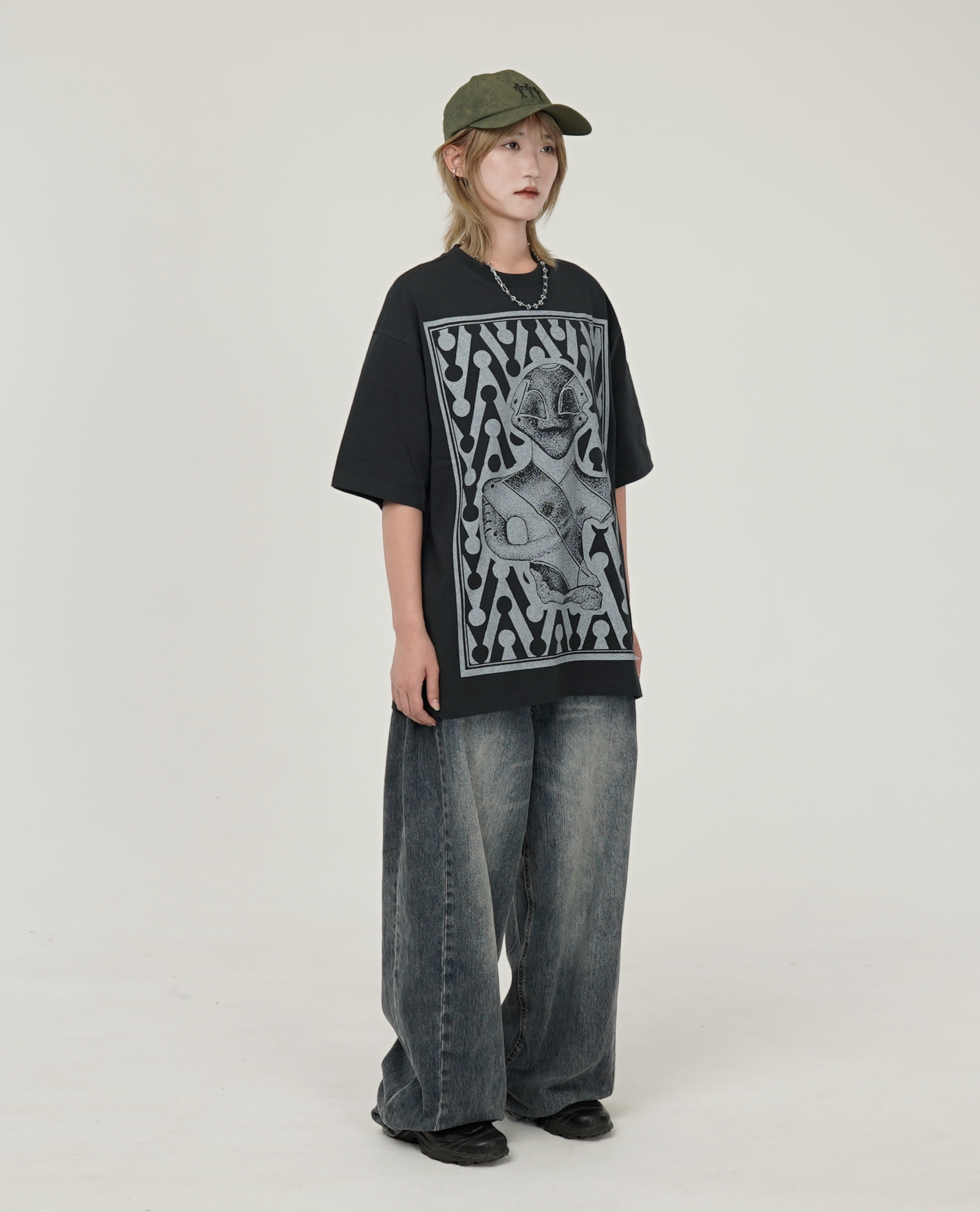 The Trilogy Tapes COMBO CHEVRON T-SHIRT - 26SS