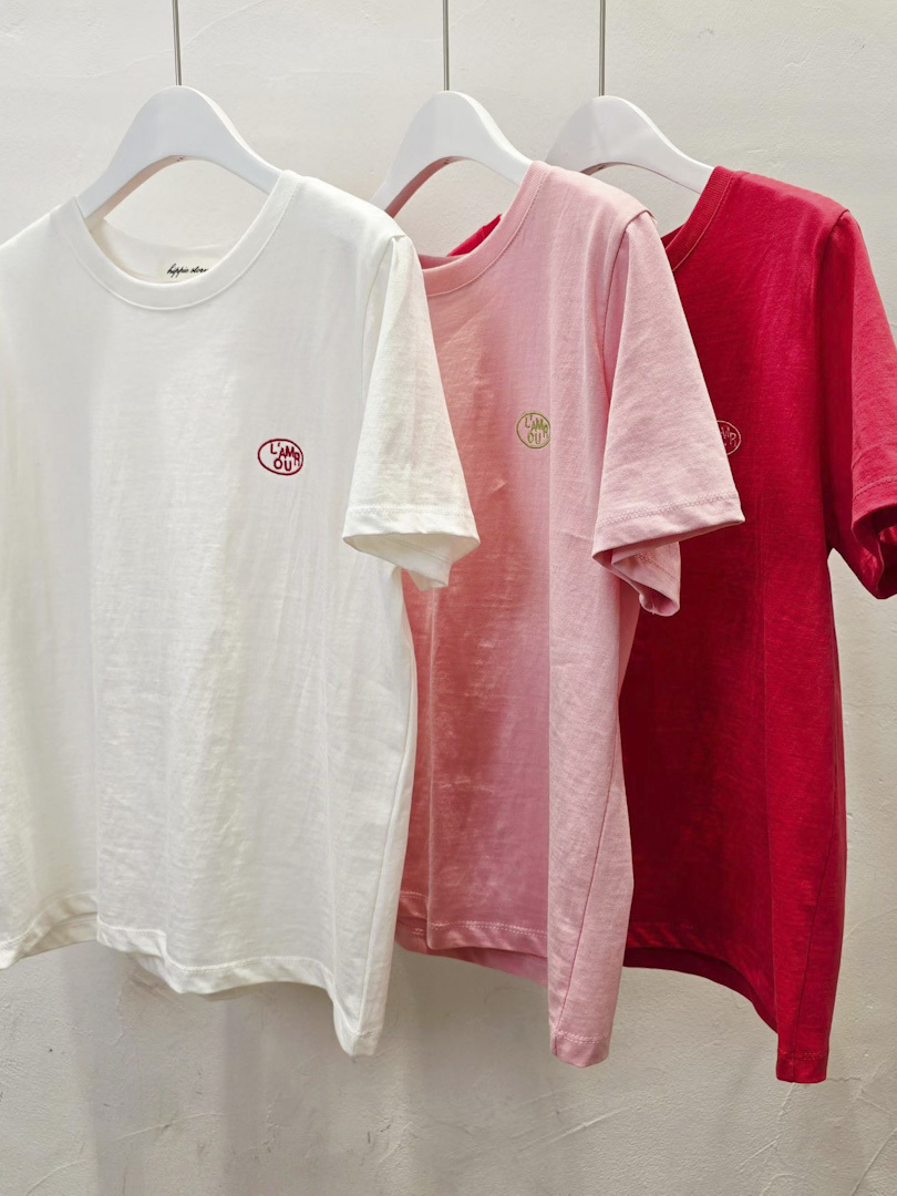 韓系簡約百搭圓領系列★糖果色刺繡純棉T