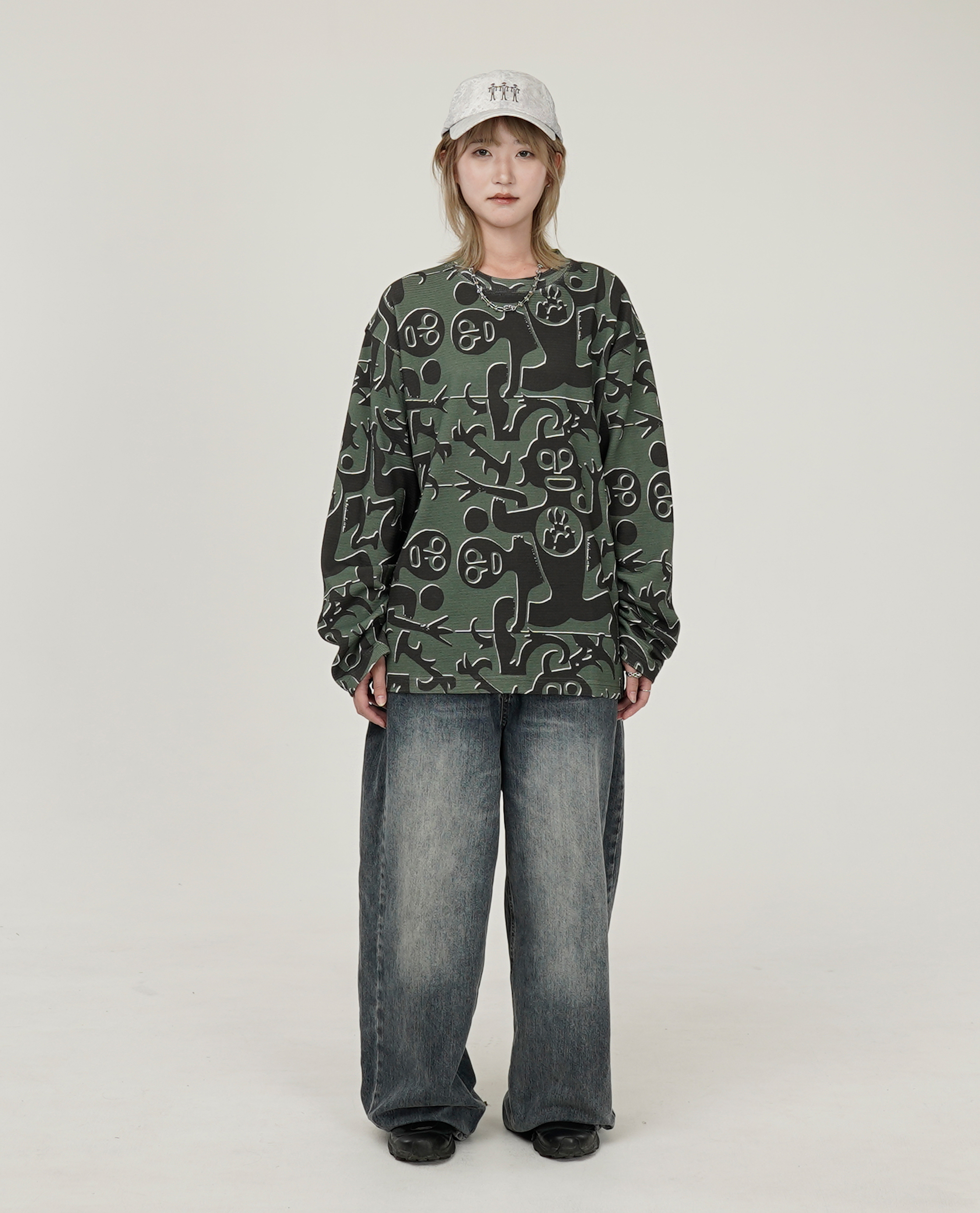 The Trilogy Tapes ENTITY WAFFLE LONGSLEEVE - 26SS