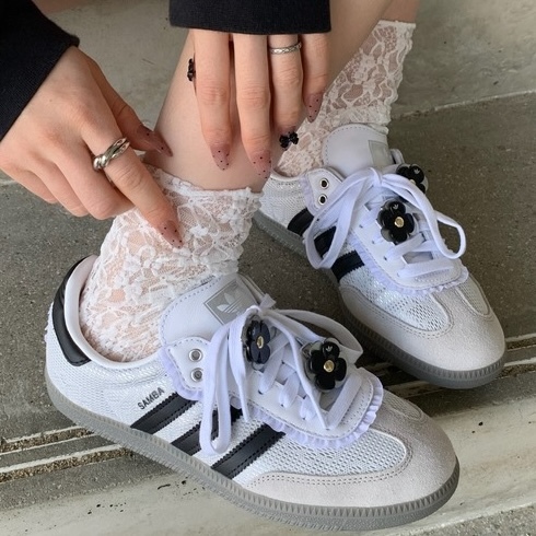 adidas samba OG 蕾絲小花