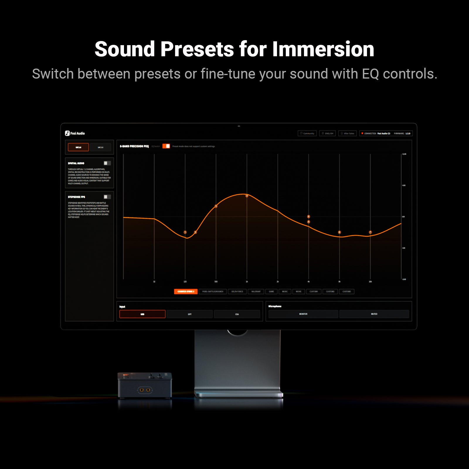 Fosi Audio C3 AI 電競聲卡 DAC/耳擴