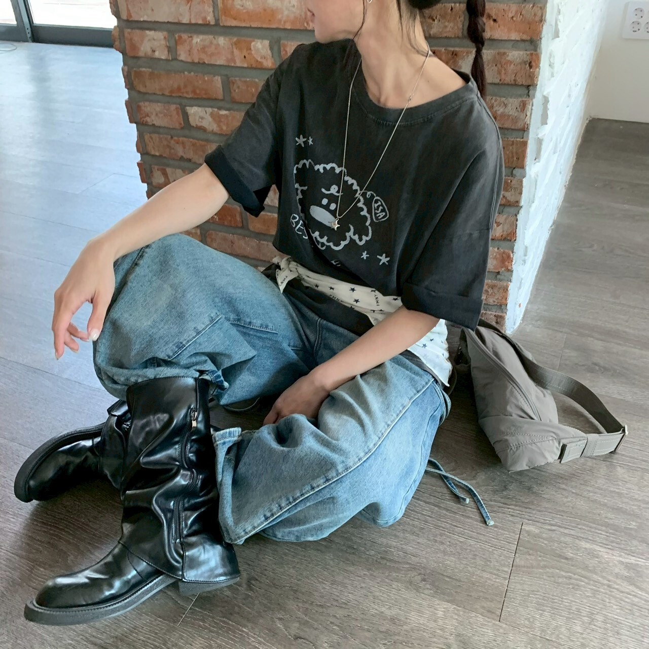 ISA_【ISA MADE】Q毛小狗 水洗寬鬆TEE_64015