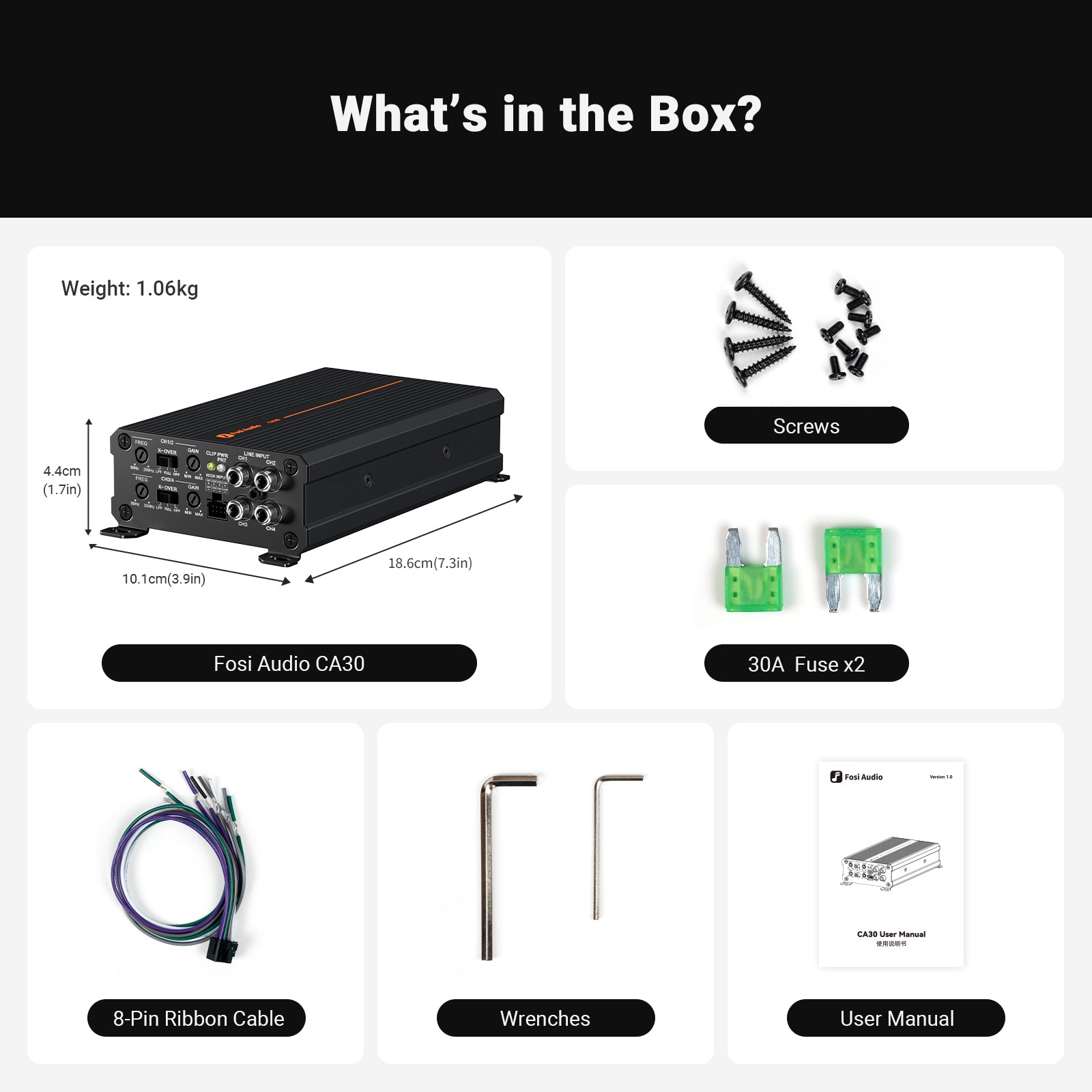 Fosi Audio  CA30 車用功率擴大機