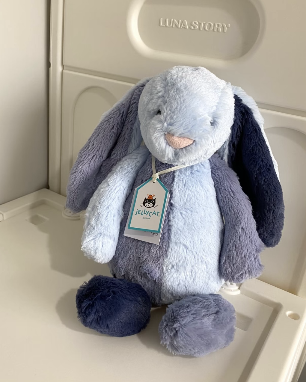 JELLYCAT Puddlesea Bunny 霧灰藍紫 拼接 邦尼兔 毛絨 玩偶 娃娃