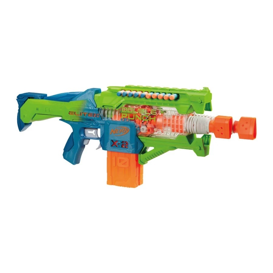 【玩具研究中心】孩之寶 NERF 菁英系列 雙擊終結者電動射擊器
