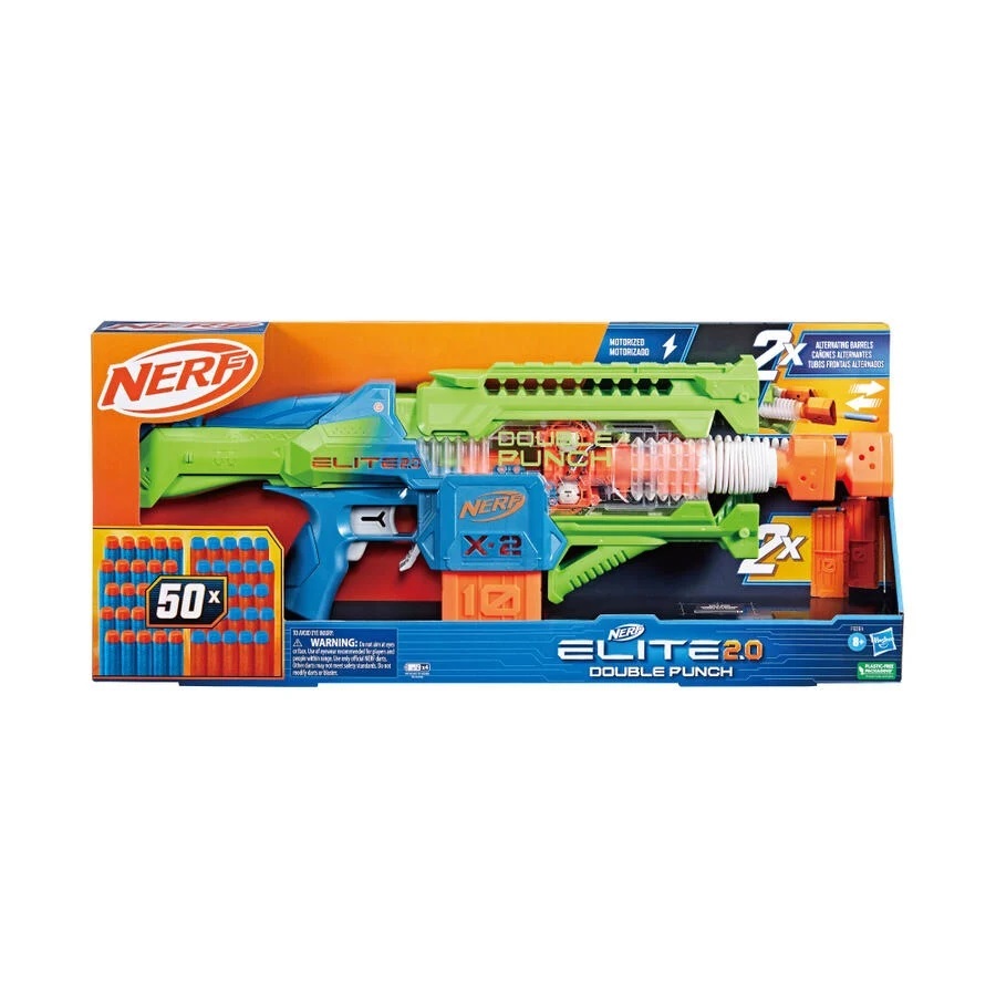 【玩具研究中心】孩之寶 NERF 菁英系列 雙擊終結者電動射擊器