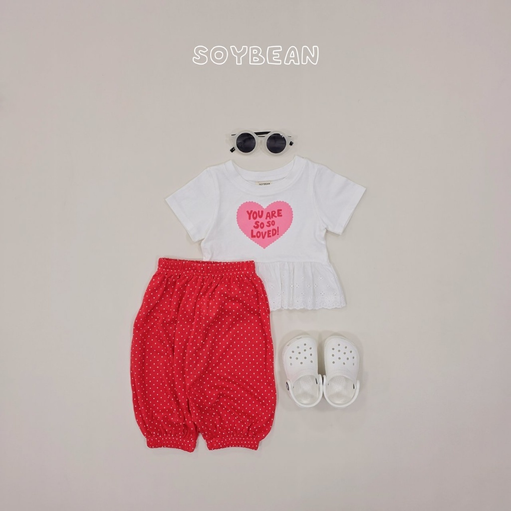 正韓夏soybean 三色YOU ARE SOSO LOVED上衣