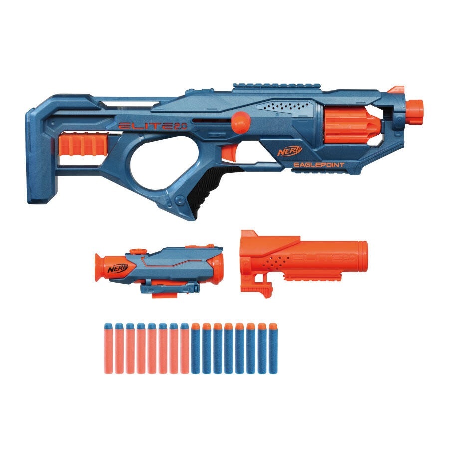 【玩具研究中心】孩之寶 NERF 菁英系列鷹眼突擊RD-8射擊器