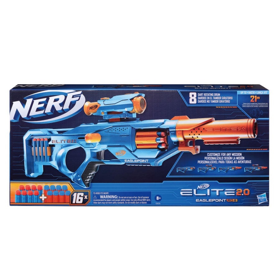 【玩具研究中心】孩之寶 NERF 菁英系列鷹眼突擊RD-8射擊器