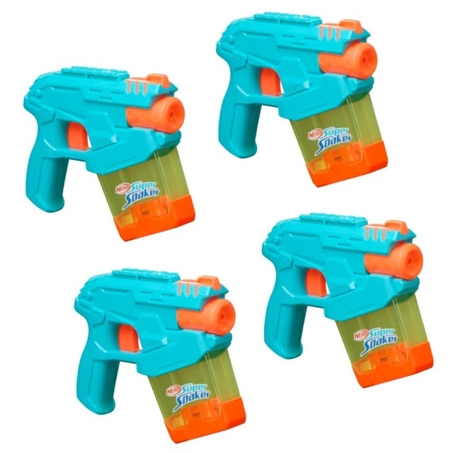 【玩具研究中心】孩之寶 NERF 小水槍4入組