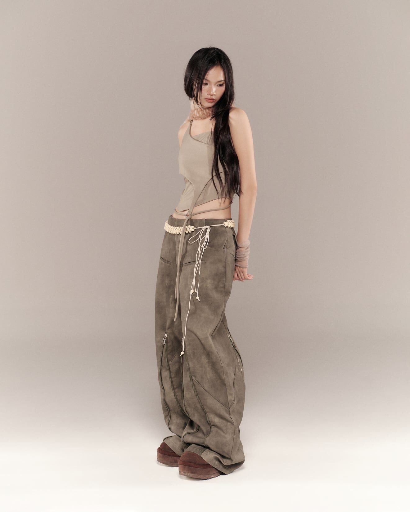 BUNNYHILL LULLABY HALTER TOP  垂墜綁帶平口上衣