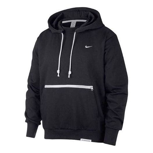 零碼出清┃NIKE STANDARD ISSUE 帽T 長袖 籃球 乾爽 抽繩 拉鍊口袋 黑 CV0865-010