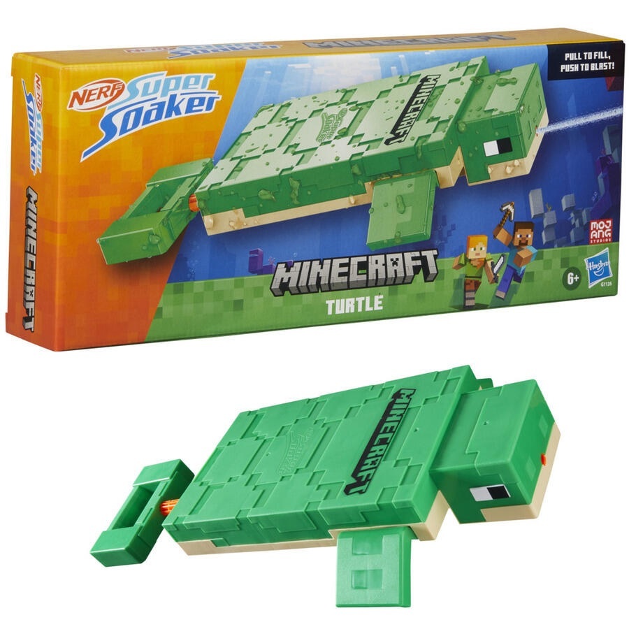 【玩具研究中心】孩之寶 NERF MINECRAFT海龜水槍