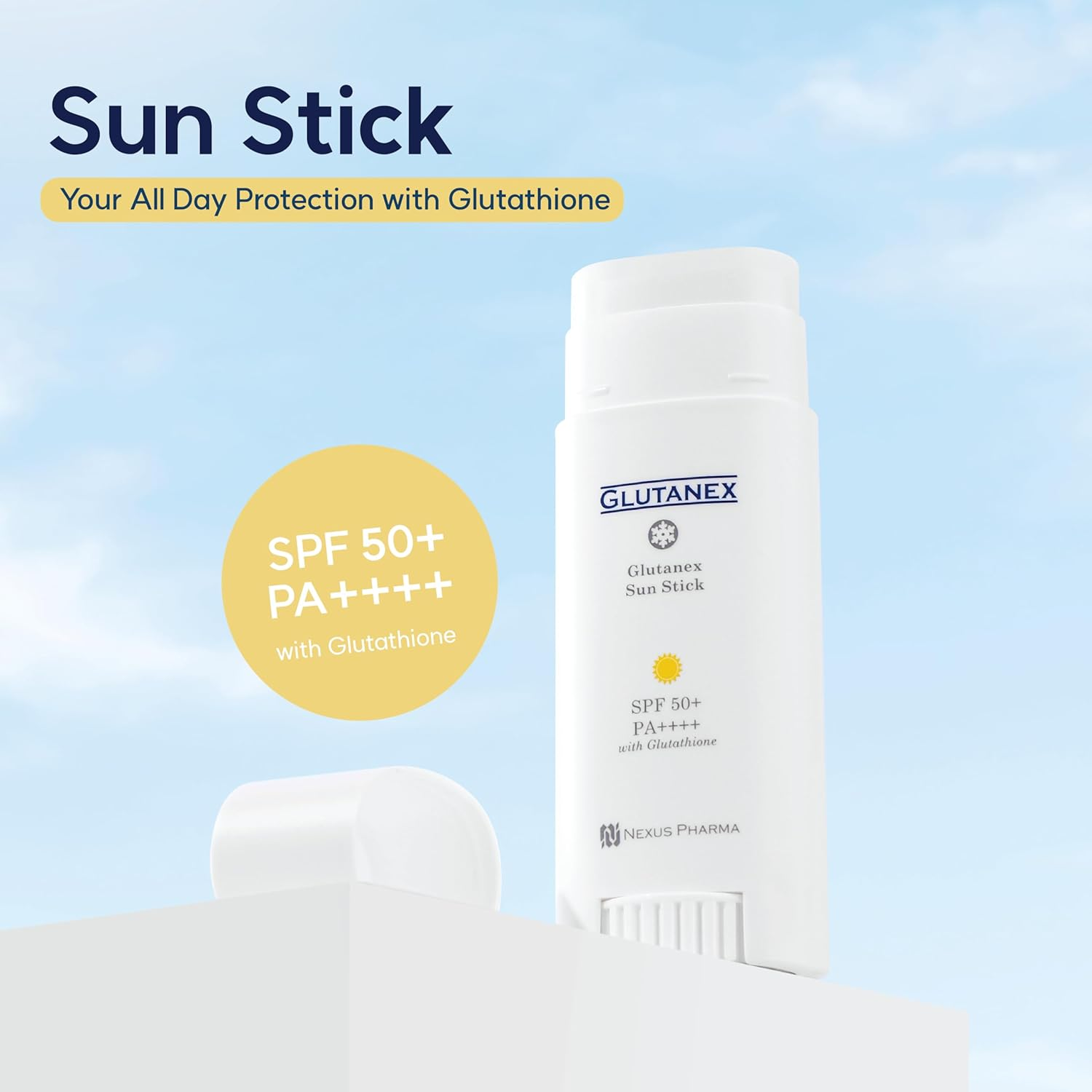【直播】Glutanex LX0604517 高濃度穀胱金肽高效輕盈防曬棒 SPF50+ PA++++ 30g