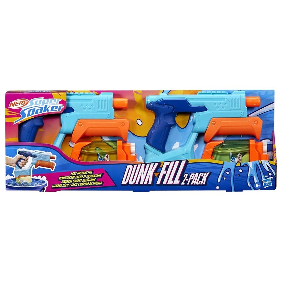 【玩具研究中心】孩之寶 NERF 超威水槍系列 秒速充水雙入組