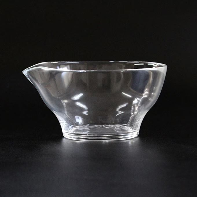 日本製 片口抹茶碗 玻璃 (透明)