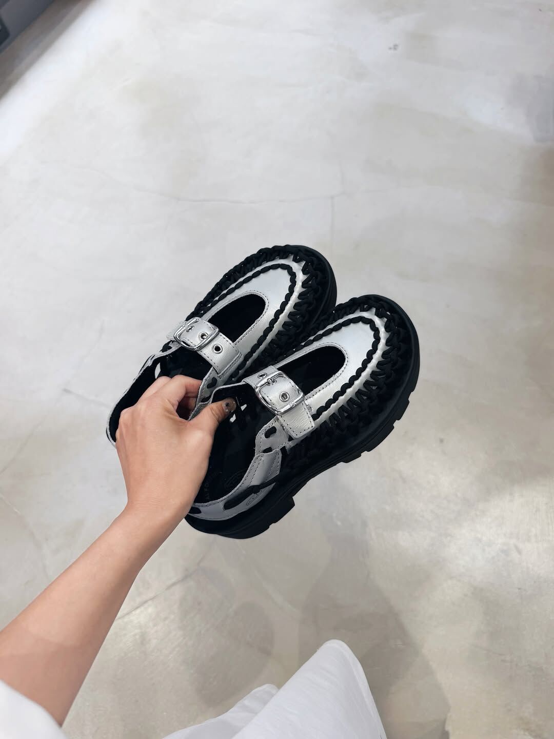 KEEN Uneek PLT Mary Jane 日本限定 銀黑 增高 厚底 瑪莉珍鞋 1030341