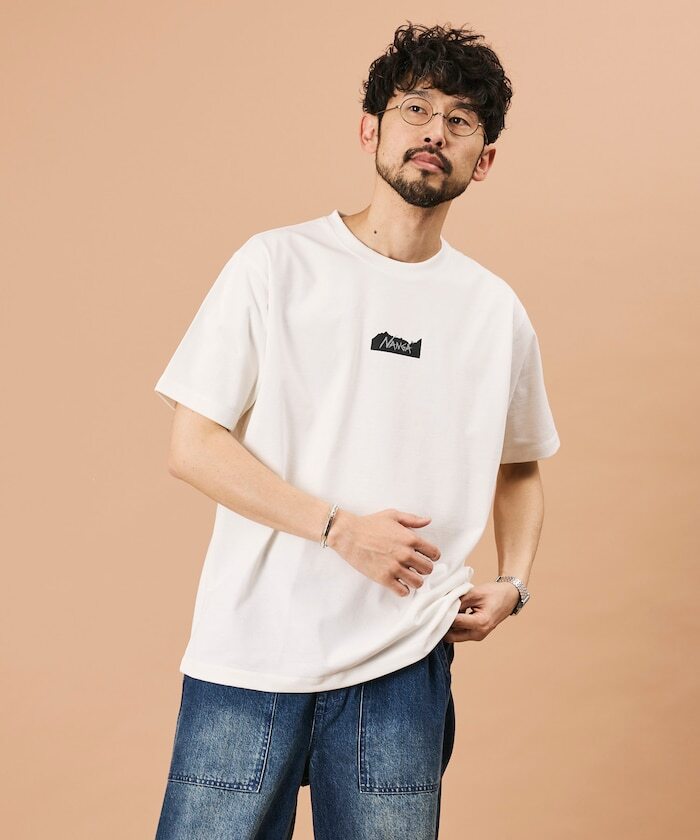 "代購" NANGA 別注款 ECO HYBRID MT LOGO TEE 山脈LOGO 短T