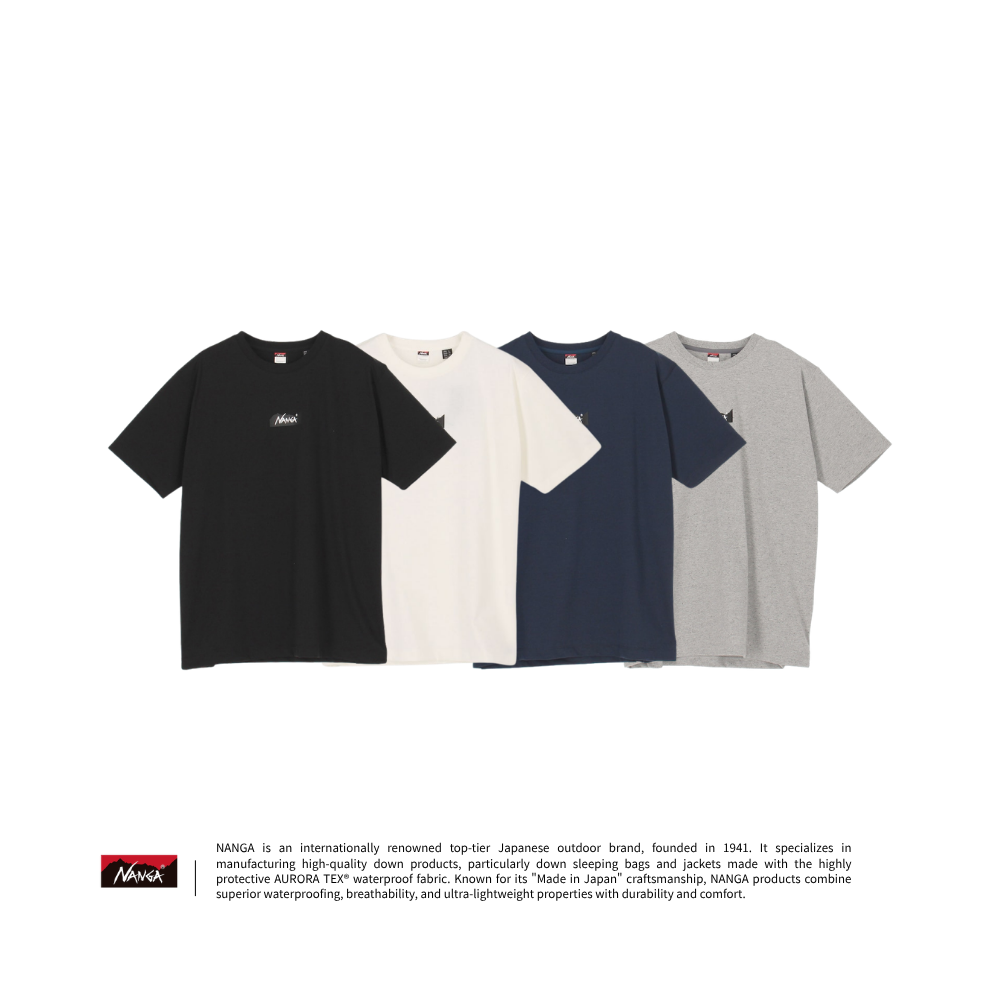 "代購" NANGA 別注款 ECO HYBRID MT LOGO TEE 山脈LOGO 短T