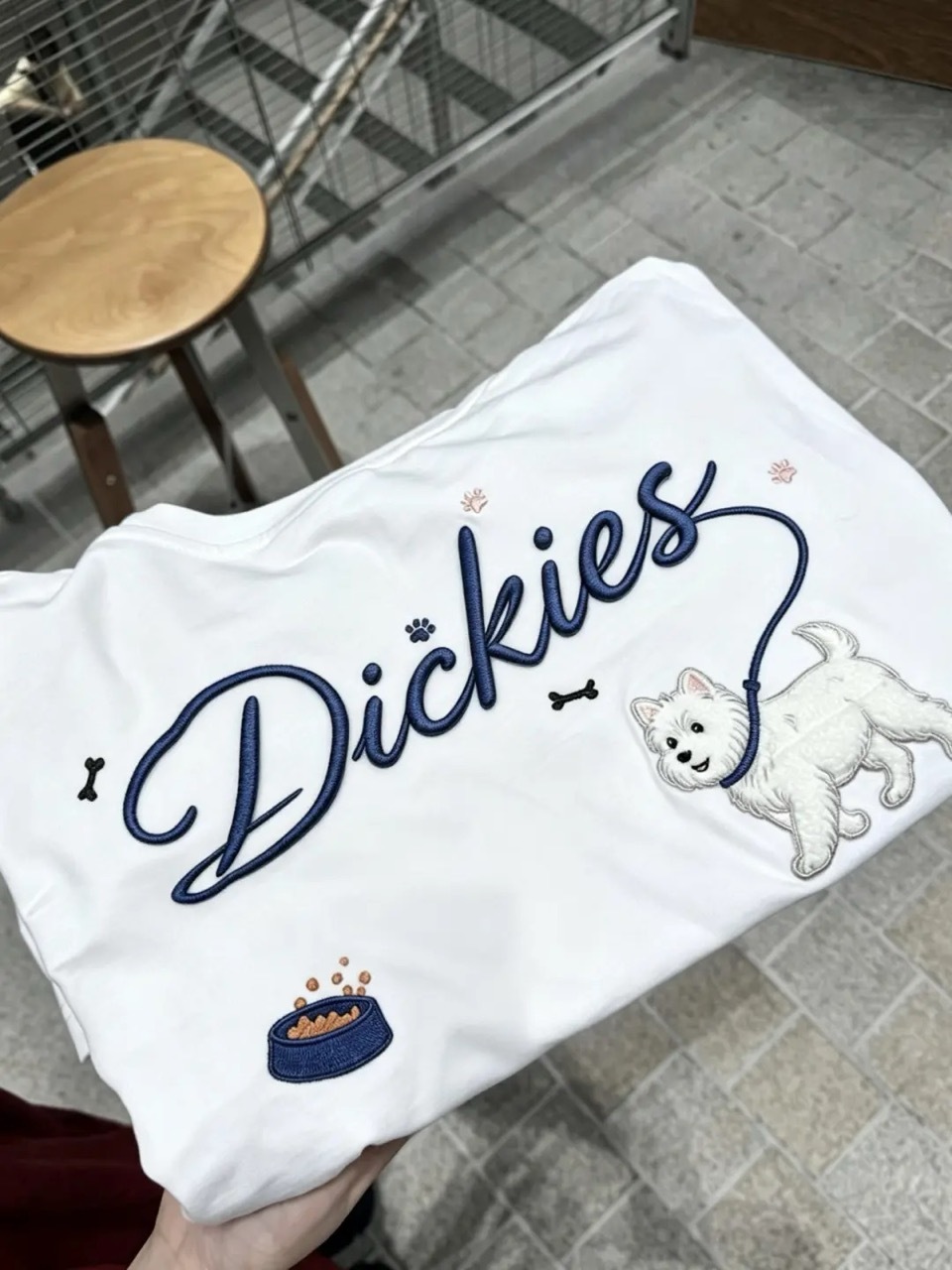< 任2️⃣件即享7-11免運 > Dickies 刺繡LOGO 狗狗刺繡 復古 可愛 厚磅 短T 短袖 / 預購