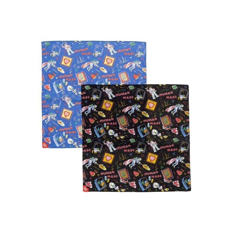 預購┃日本製 HUMAN MADE BANDANA 手繪 愛心 方巾 頭巾 領巾