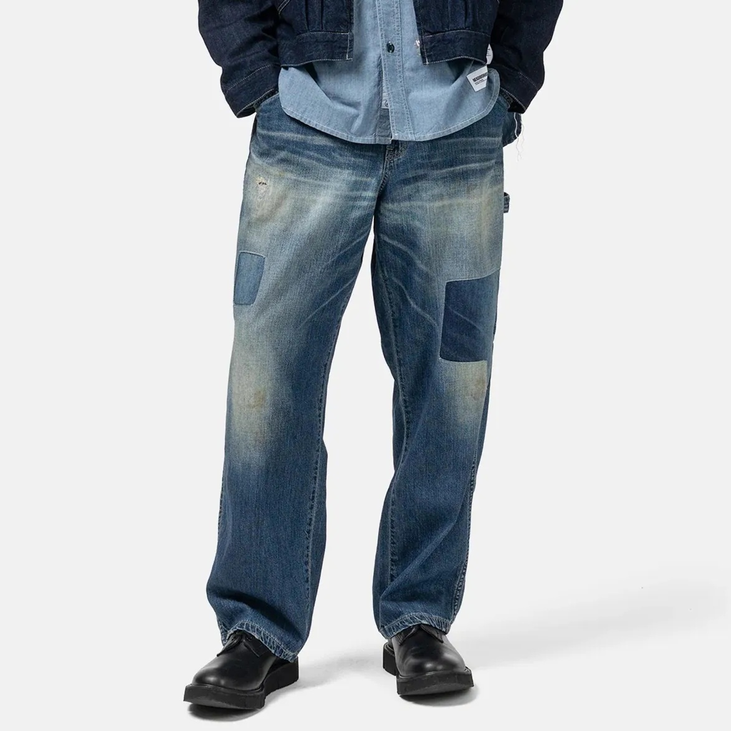 NEIGHBORHOOD SAVAGE LW DENIM PAINTER JEANS - INDIGO PRE ORDER ITEM (預訂中)