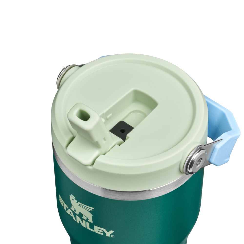 STANLEY 經典系列 IceFlow 手提吸管杯2.0 0.59L / 風暴綠