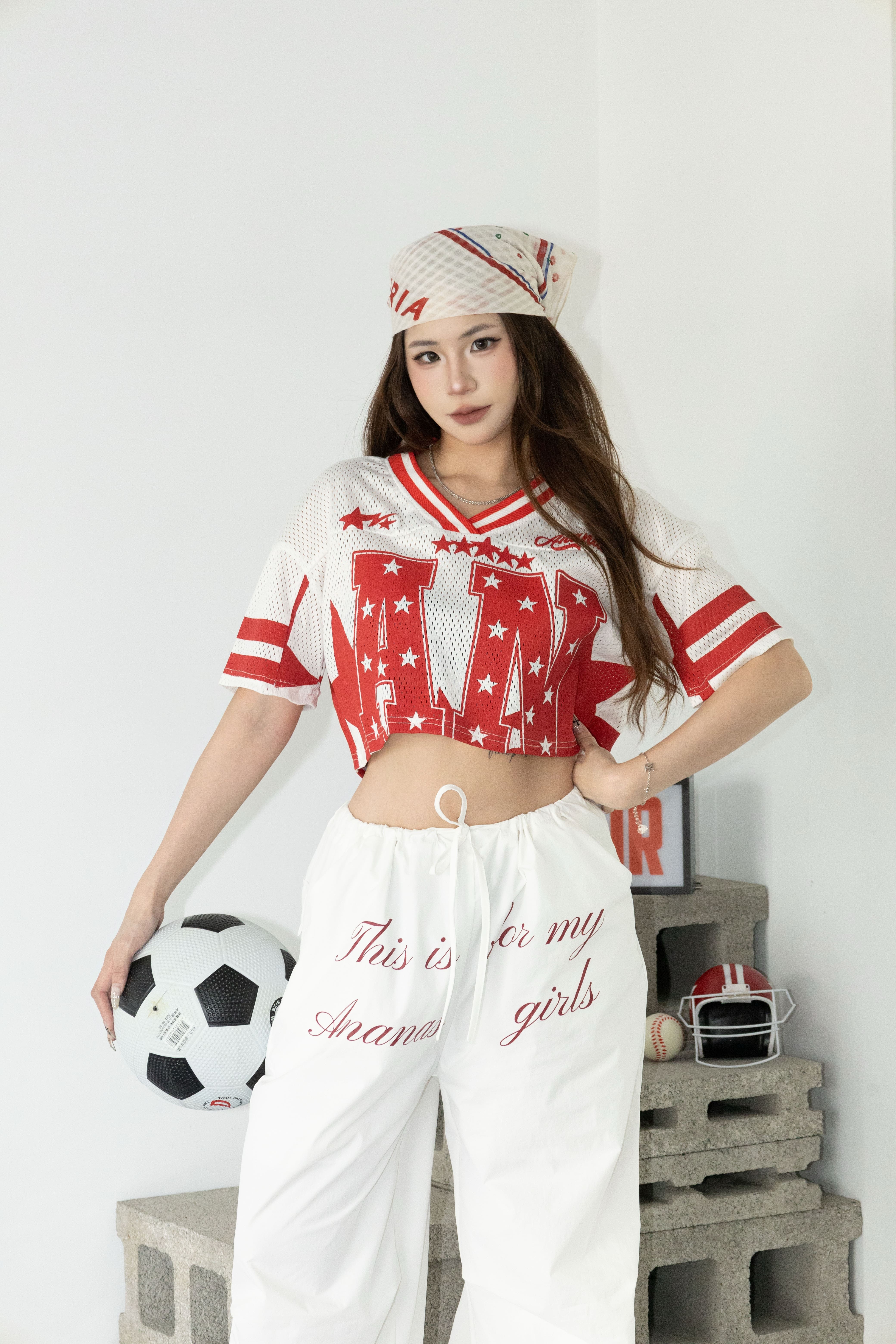 [ Ananas自訂款✨] 品牌LOGO美式短版球衣
