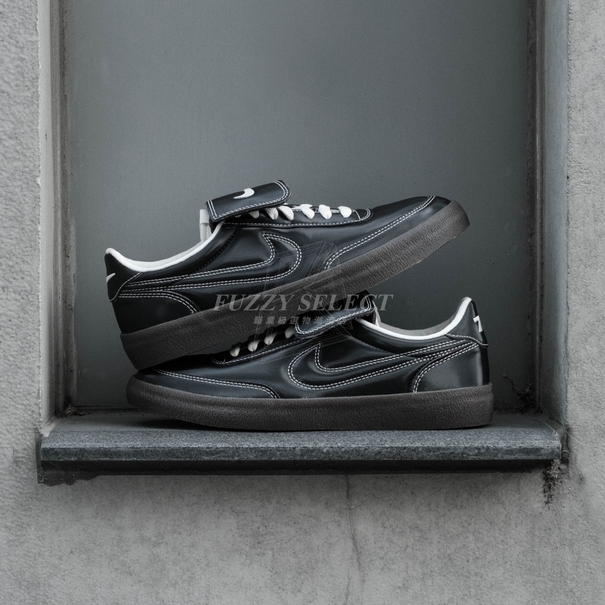 【逢甲FUZZY】Nike Killshot 2 PRM 外翻鞋舌 白縫線 皮革 復古 黑 德訓鞋 HQ3489-010