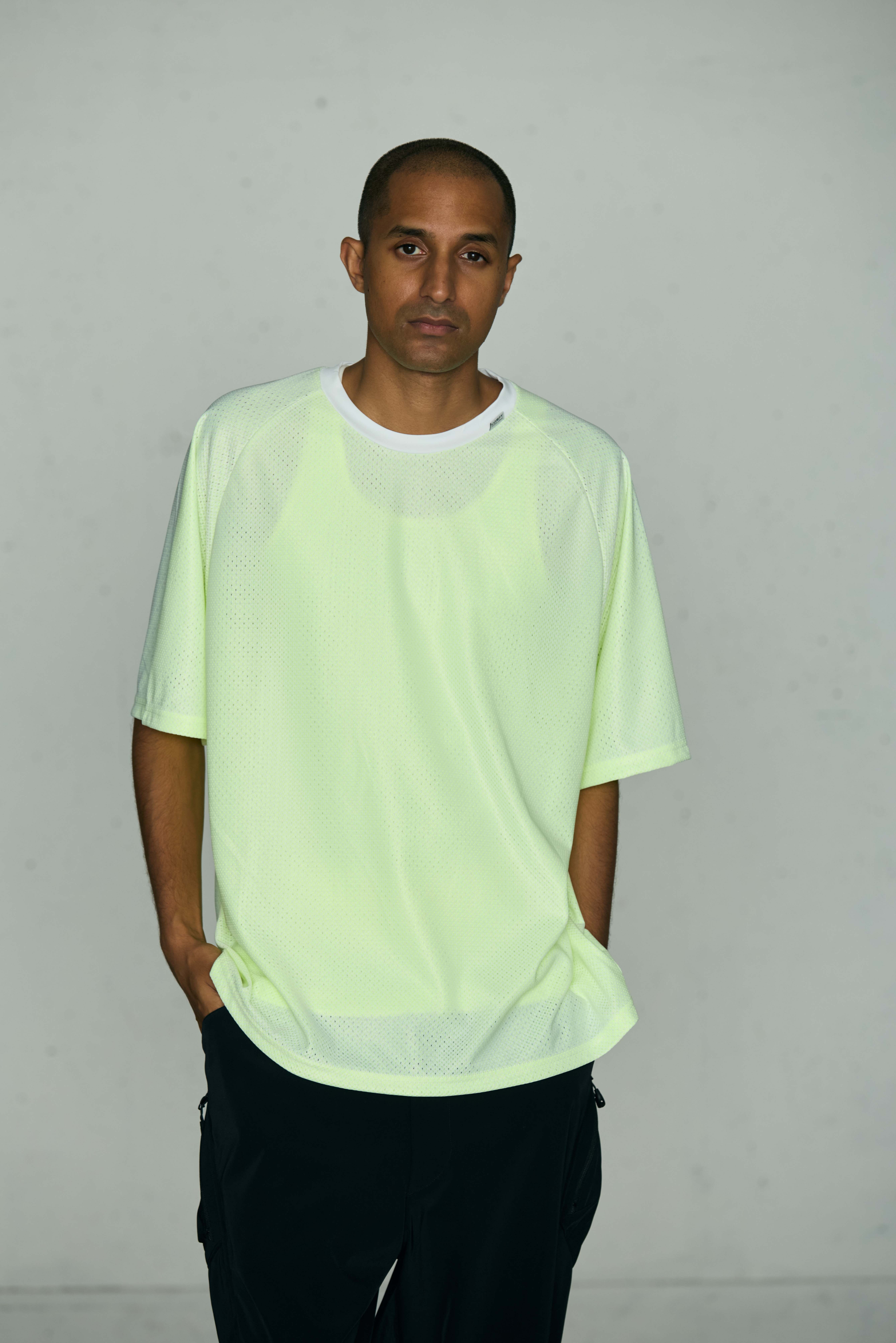 CMF OUTDOOR GARMENT W FACE QUICK DRY TEE S/S CMF2601-C20 WHITE/YELLOW