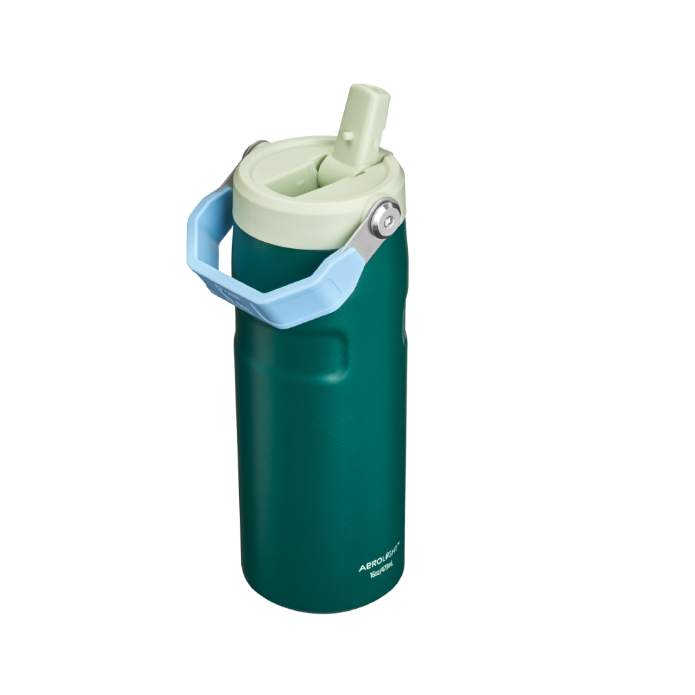 STANLEY 輕重力系列 IceFlow Aerolight 摺疊吸管杯 0.47L / 風暴綠