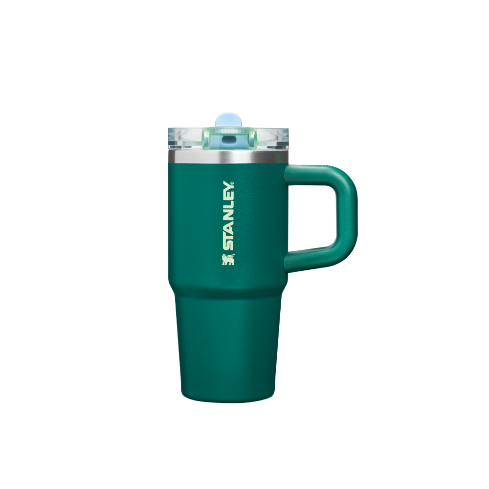 STANLEY 防漏吸管隨手杯 0.41L / 風暴綠