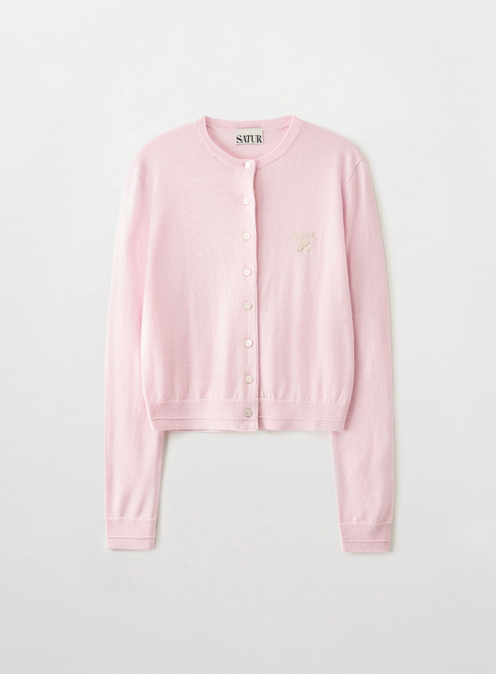 【直播】SATUR LX060447 女裝圓領針織外套(SA261WKC06)