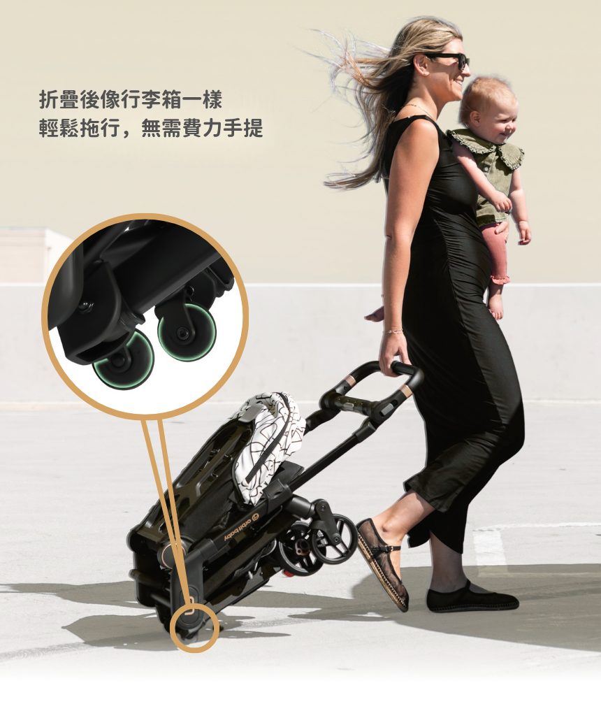 Orbit Baby M 便攜式折疊360旋轉嬰兒手推車