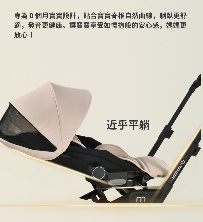 Orbit Baby M 便攜式折疊360旋轉嬰兒手推車
