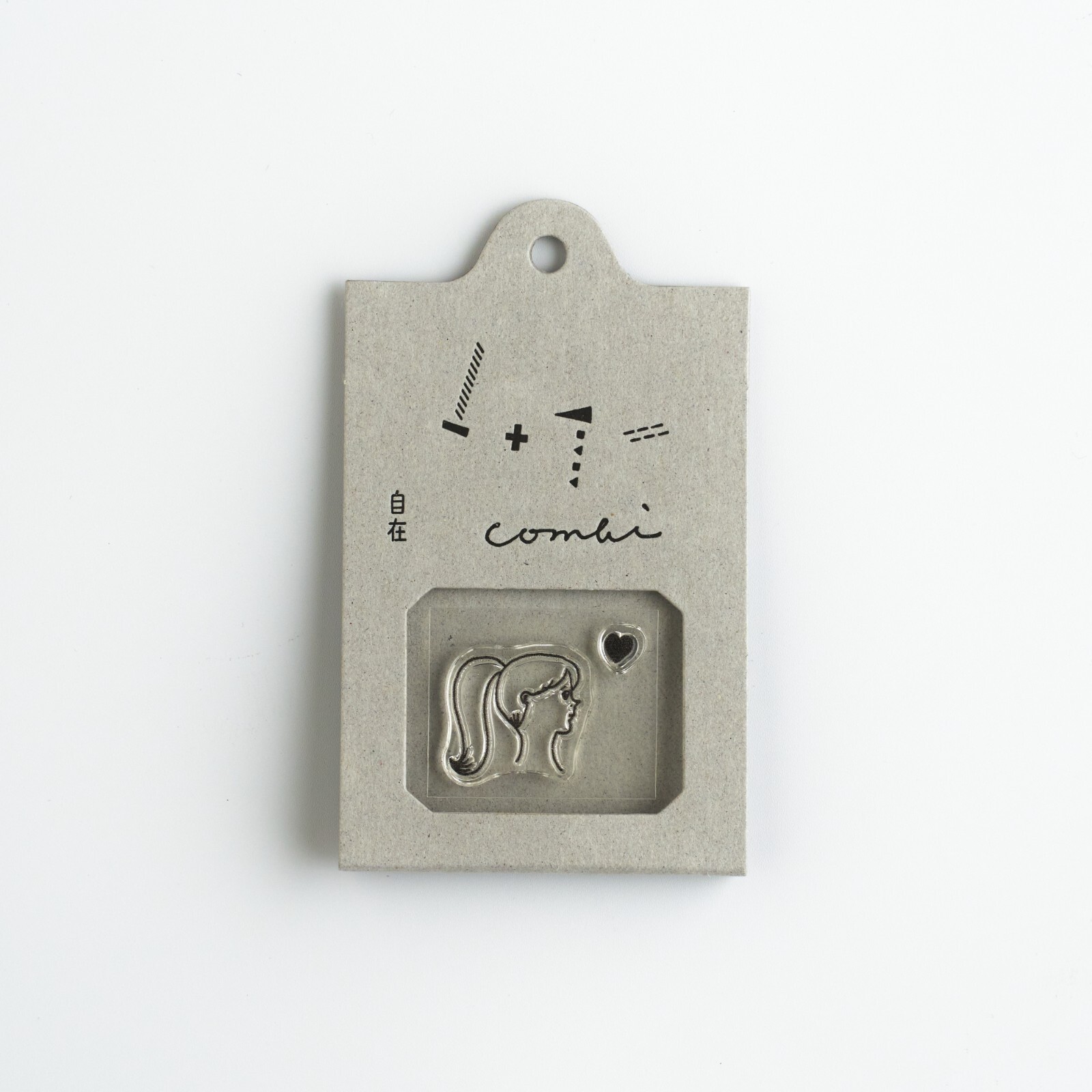 水縞／JIZAI 水晶印章．COMBI／馬尾