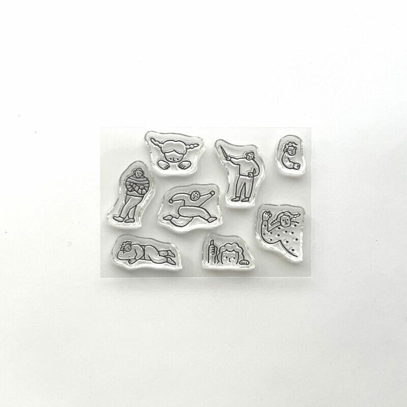 水縞／JIZAI 水晶印章．LOG／手帳裝飾大隊 01